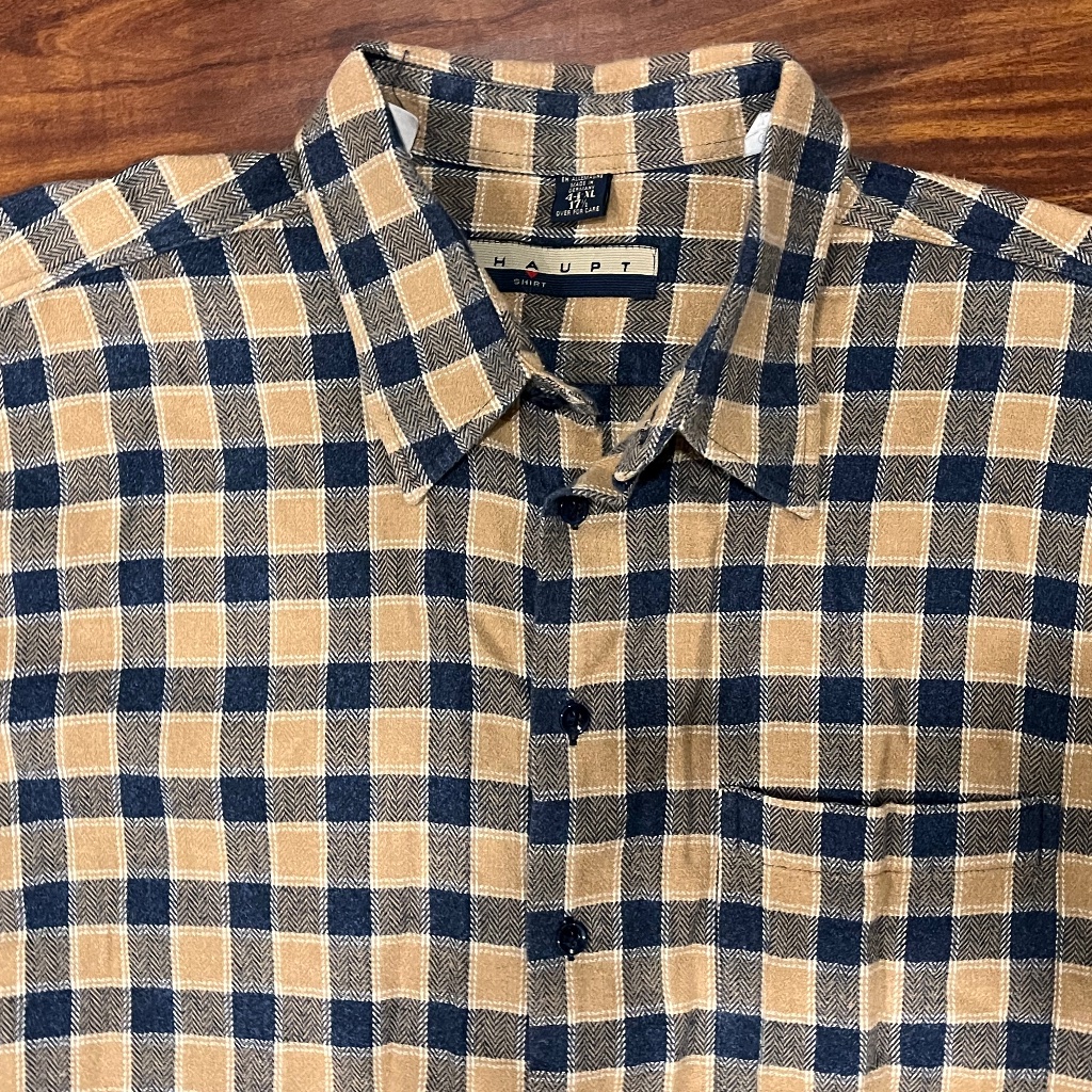 Euc Haupt Long Sleeve Plaid Shirt
